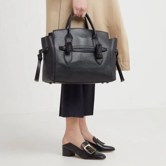 Rare Coach Shadow Carryall Leather Tote - Picture 6 of 16